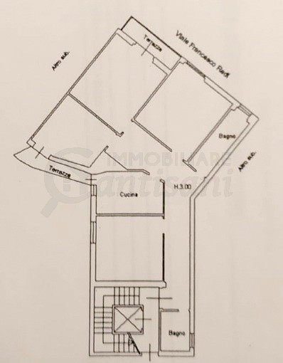 5 locali con 2 balconi in vendita zona San Jacopino