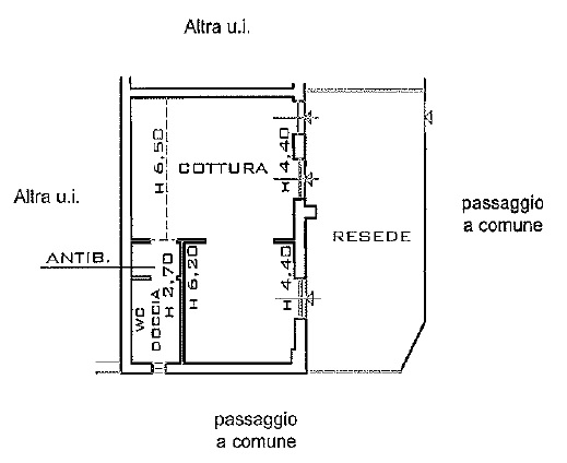 Terratetto con resede in vendita a Porta al Prato