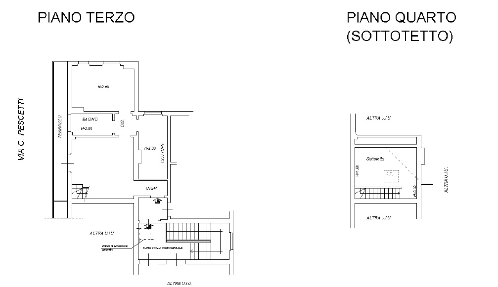 Trilocale con sottotetto in vendita a Firenze Nova