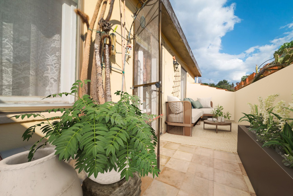 Trilocale con terrazza abitabile in vendita al Poggetto