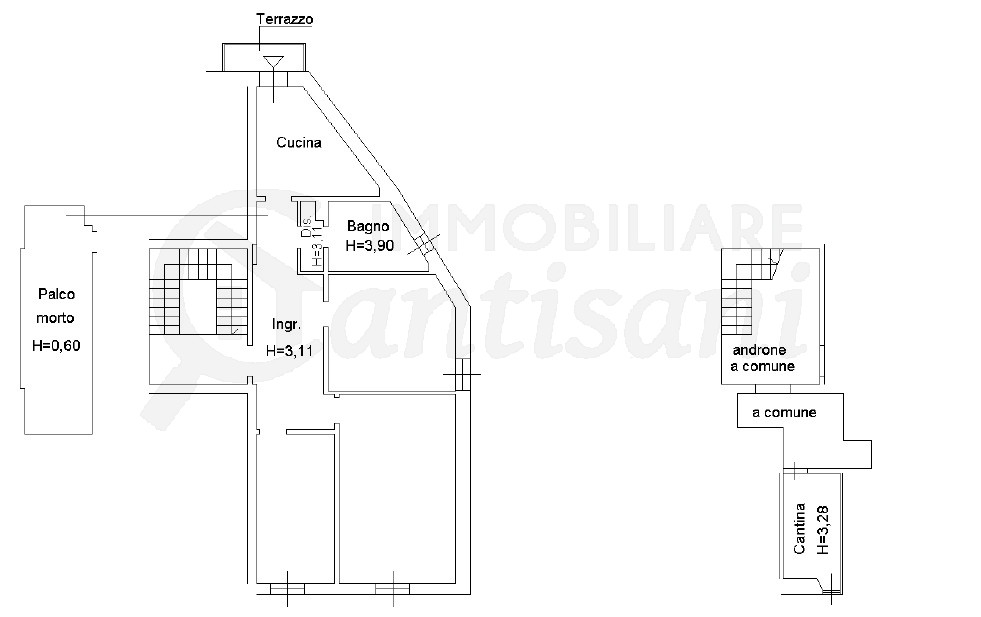 4 locali con balcone in vendita Piazza Leopoldo