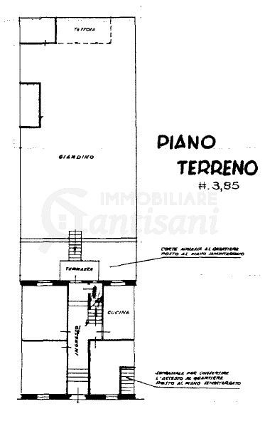 Terratetto con giardino in vendita zona Cure