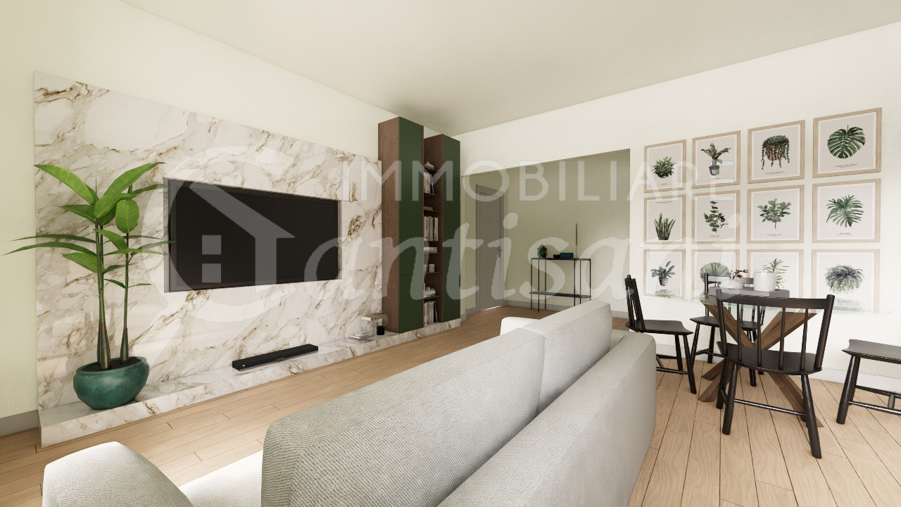 Trilocale ristrutturato con terrazza in vendita Novoli