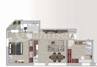 Trilocale ristrutturato viale Belfiore