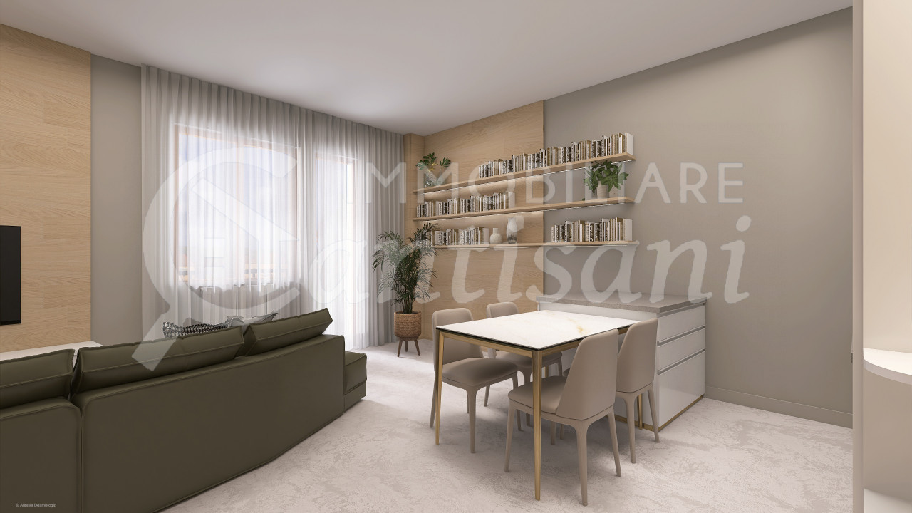 Bilocale con terrazzo ristrutturato in vendita Zona Castello
