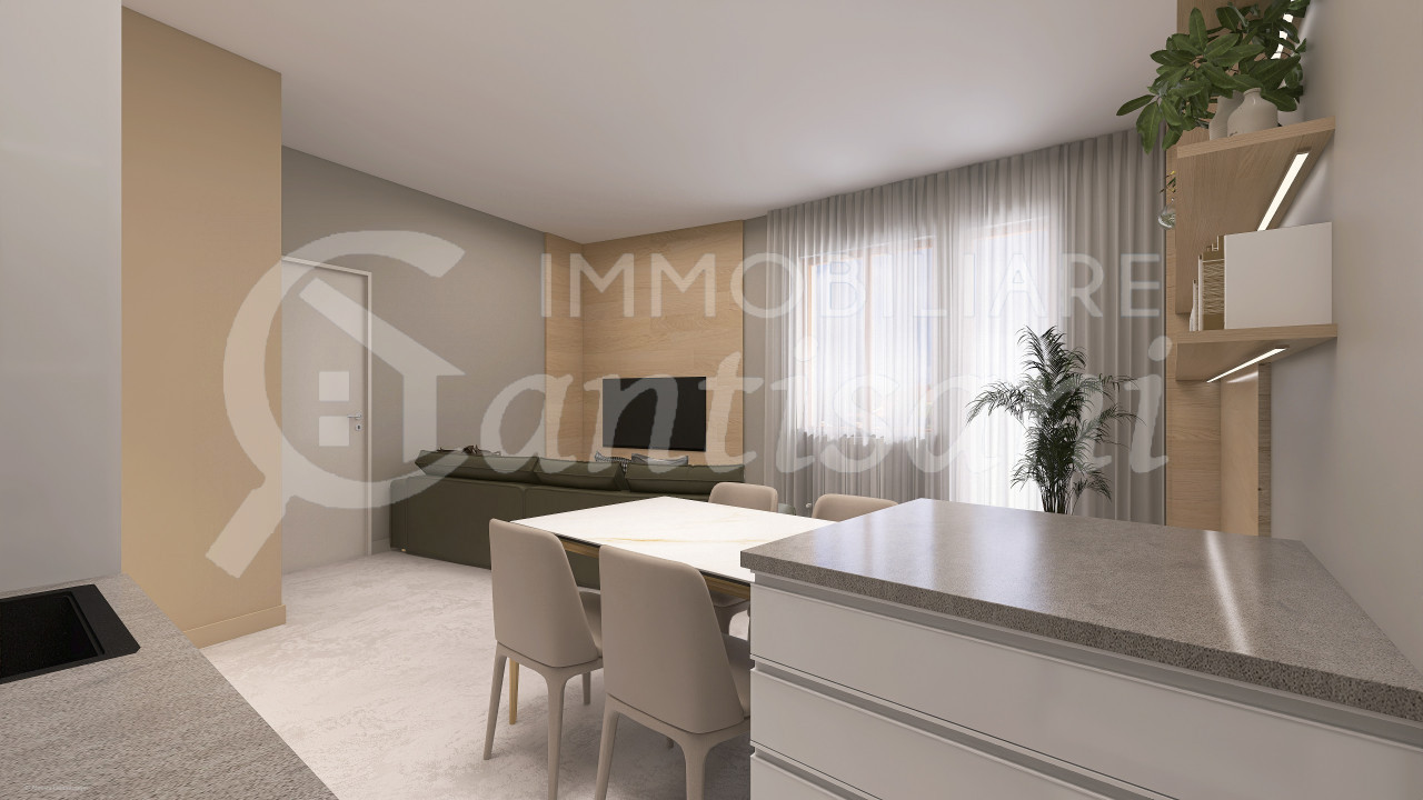 Bilocale con terrazzo ristrutturato in vendita Zona Castello