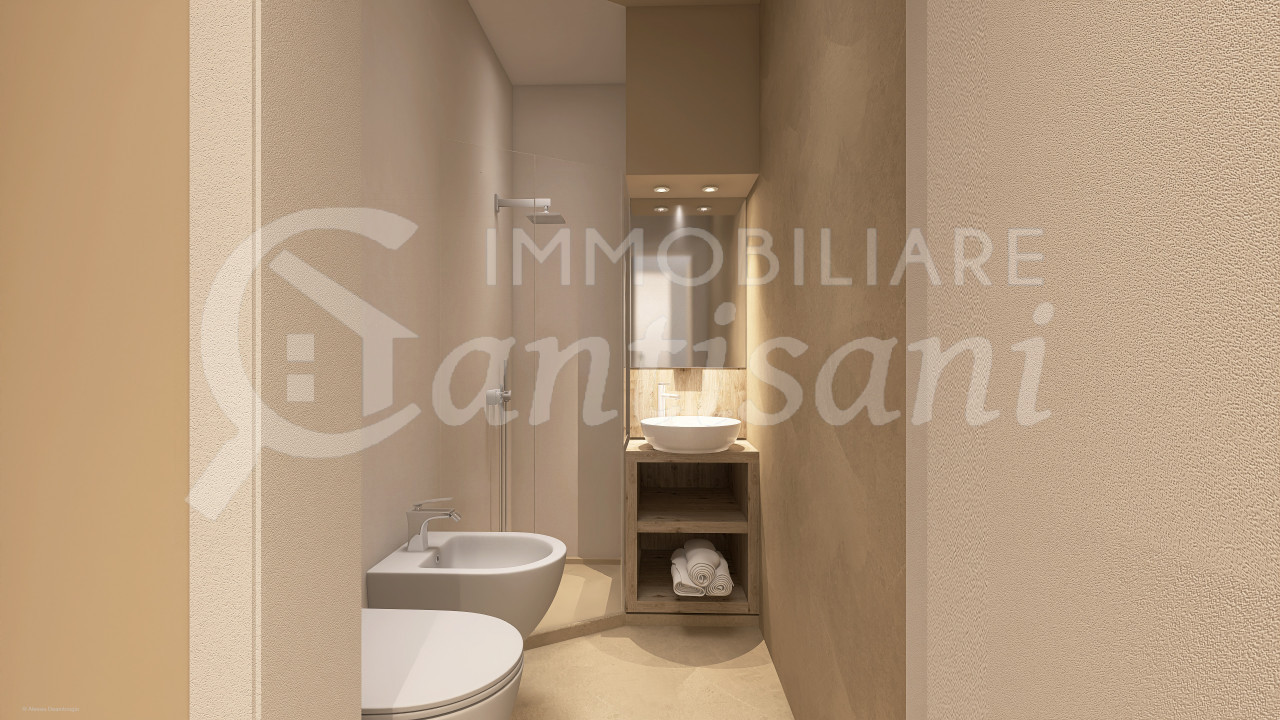 Bilocale con terrazzo ristrutturato in vendita Zona Castello