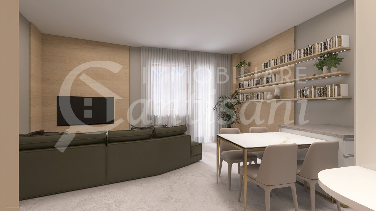 Bilocale con terrazzo ristrutturato in vendita Zona Castello