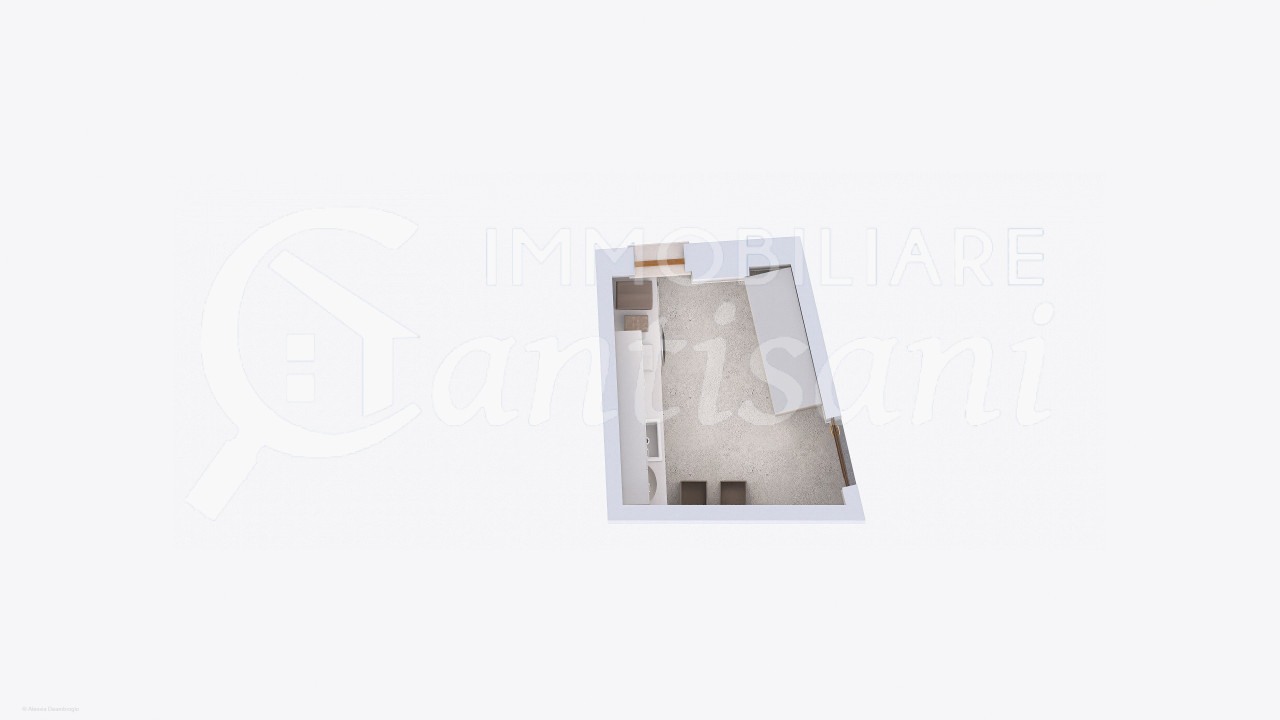 Bilocale con terrazzo ristrutturato in vendita Zona Castello