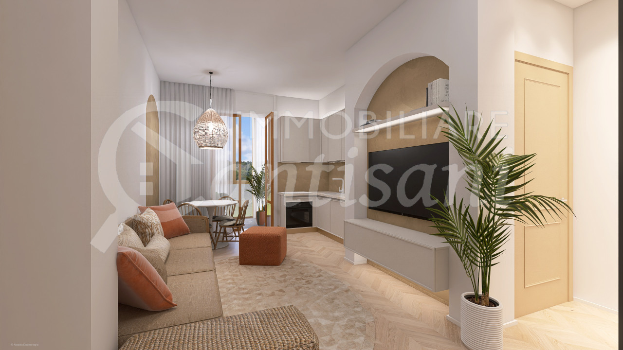 Trilocale con posto auto ristrutturato in vendita Zona Castello