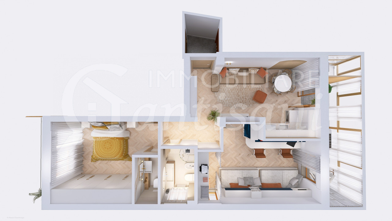 Trilocale con posto auto ristrutturato in vendita Zona Castello