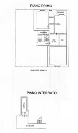 Trilocale con balcone e cantina in vendita Piazza Giorgini