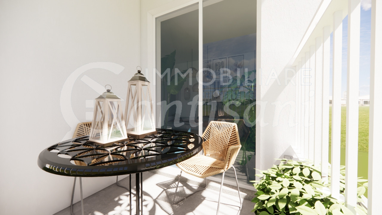 Bilocale Nuovo terrazze e posto auto in vendita