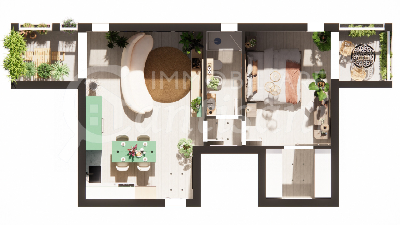 Bilocale Nuovo terrazze e posto auto in vendita