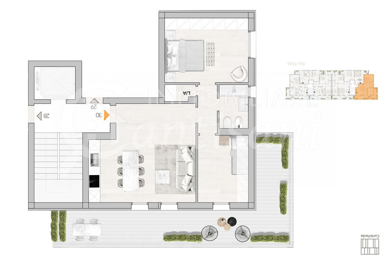 Trilocale Nuovo terrazzo e posto auto in vendita via Pistoiese