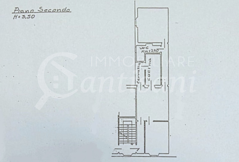 Quadrilocale con balcone in vendita Porta Romana