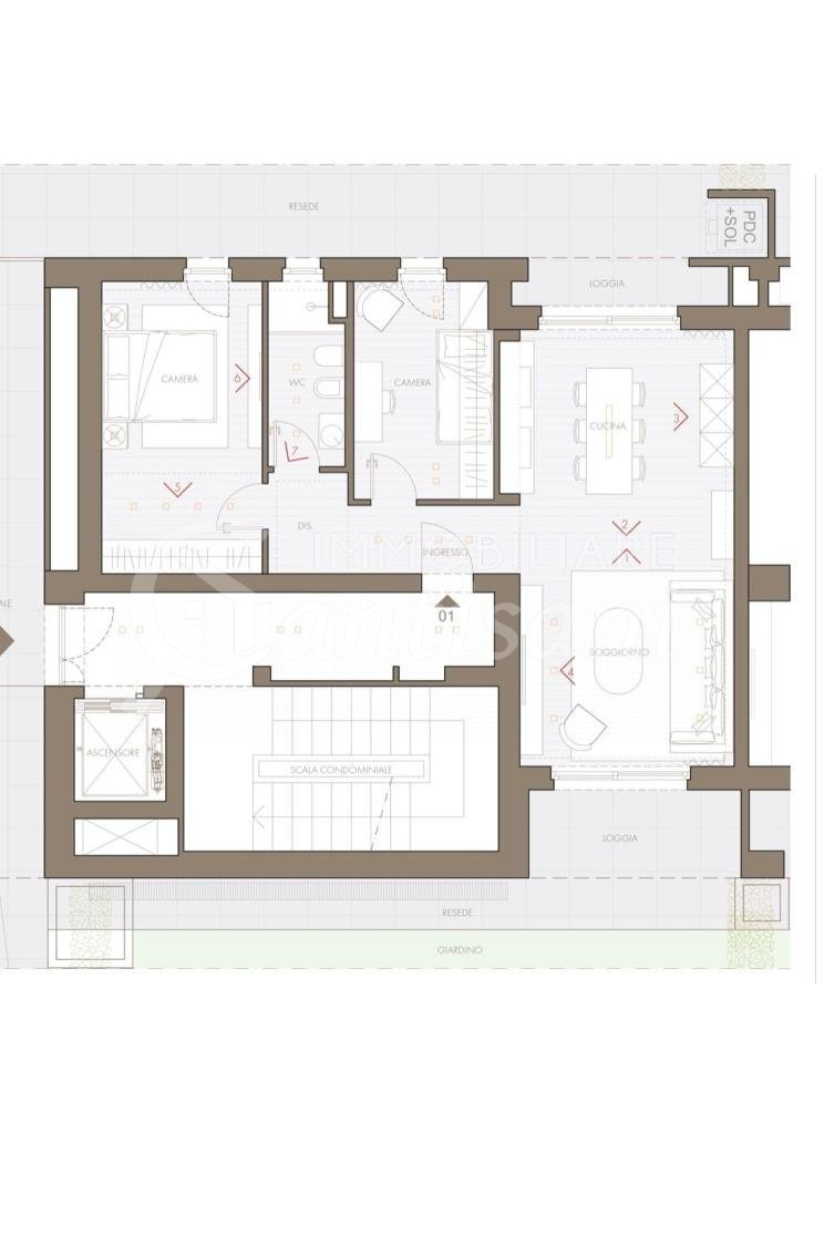 Trilocale con Giardino e Box Auto in Vendita a Firenze - Coverciano